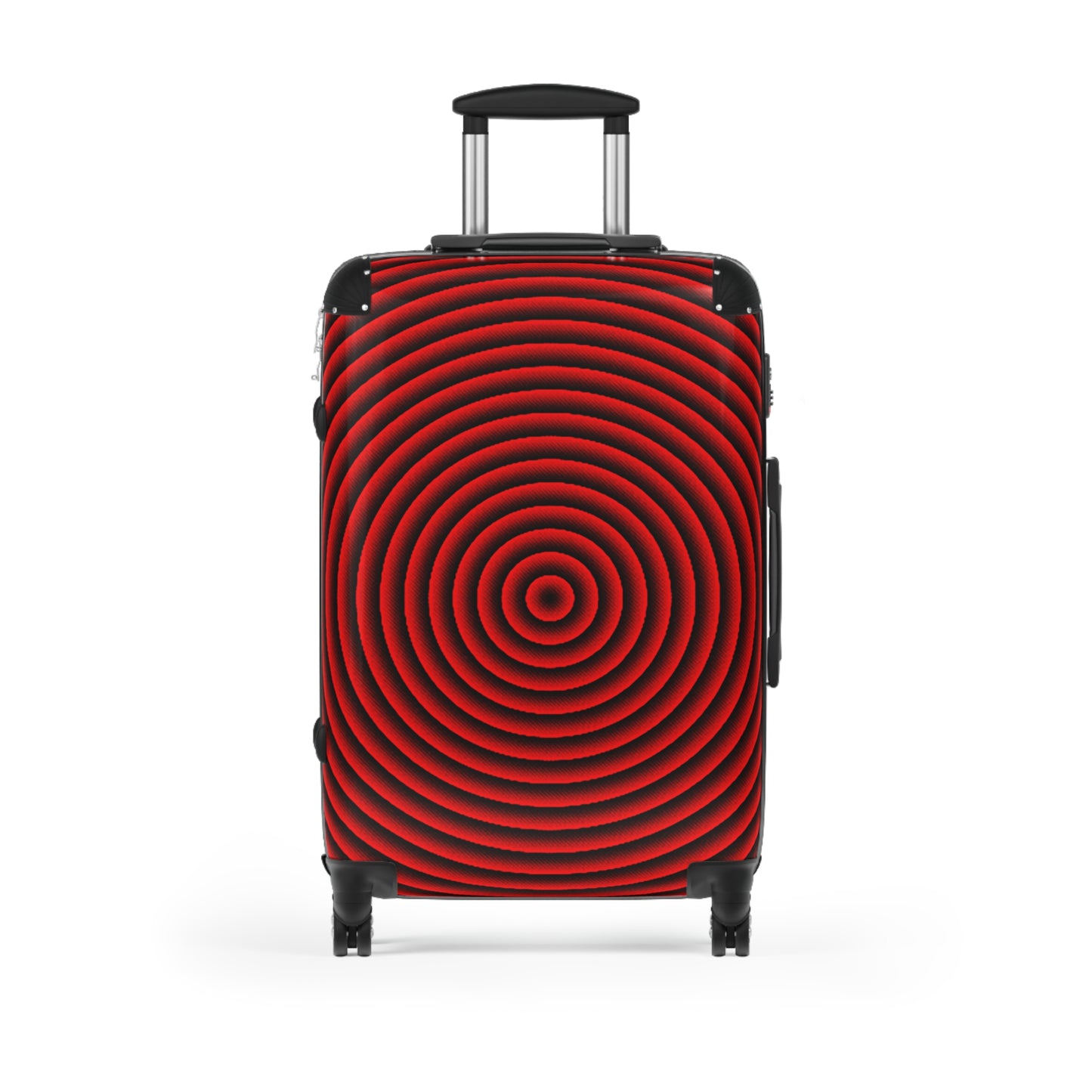 Psychedelic Spiral Red Suitcase - Travel Luggage