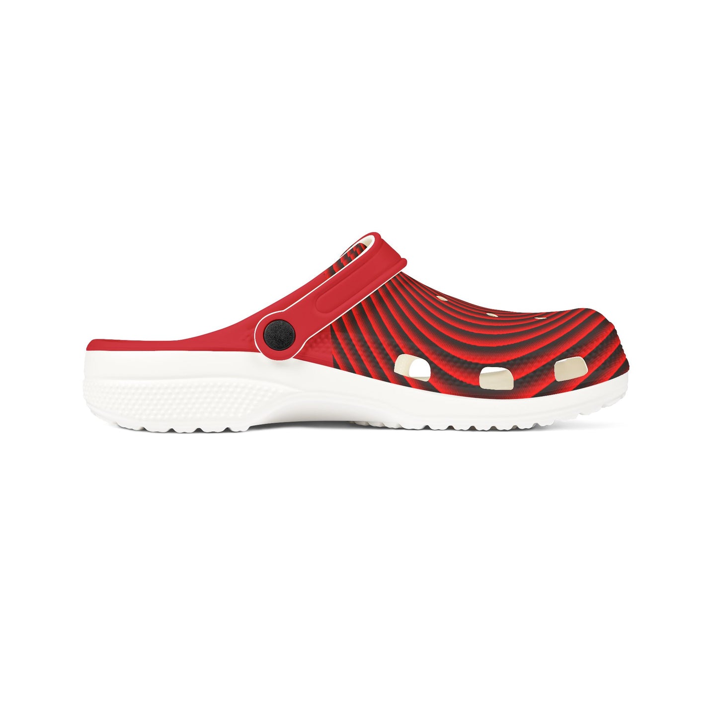 EVA Foam Psychedelic Spiral Red Shoes (AOP)