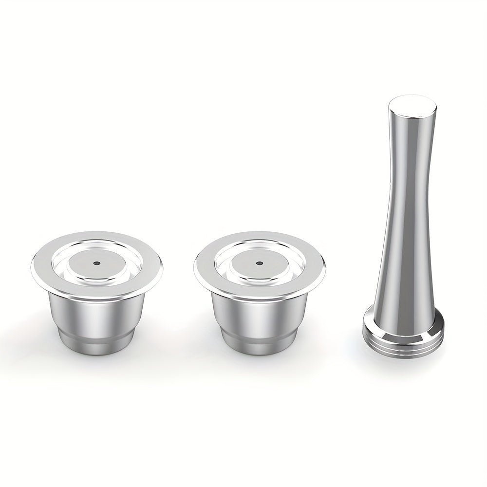 Stainless Steel Reusable Coffee Pods for Nespresso - Compatible with Inissia, Essenza Mini & More - High-Quality DIY Espresso Filters
