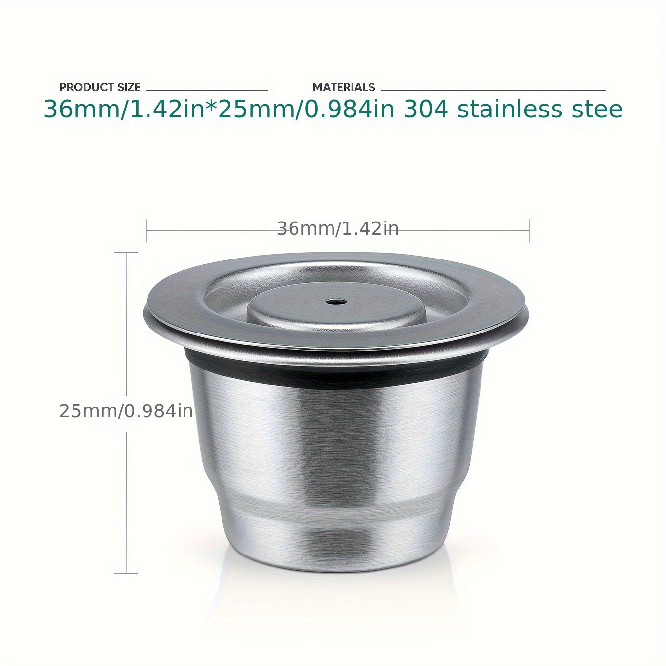 Stainless Steel Reusable Coffee Pods for Nespresso - Compatible with Inissia, Essenza Mini & More - High-Quality DIY Espresso Filters