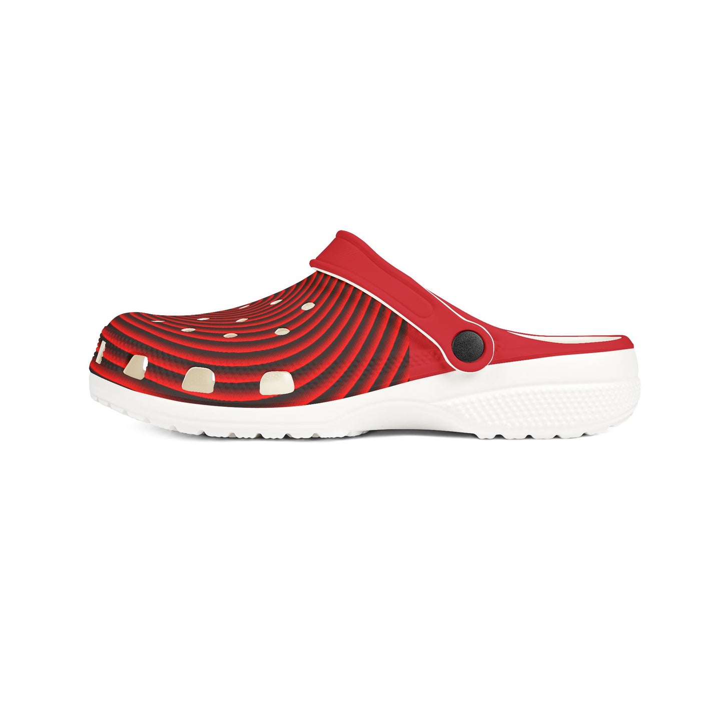 EVA Foam Psychedelic Spiral Red Shoes (AOP)