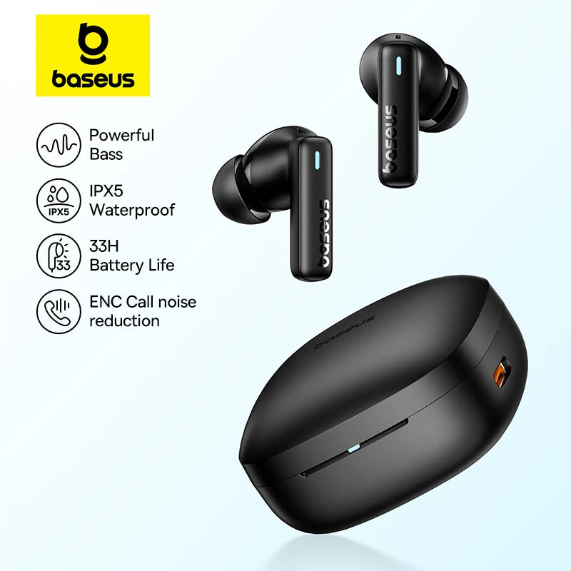 Wireless/Bluetooth  Earphones IPX5 Waterproof - Baseus - Bowie E19