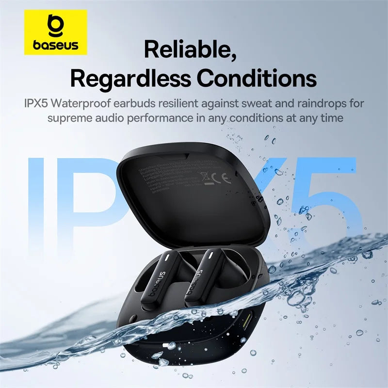 Wireless/Bluetooth  Earphones IPX5 Waterproof - Baseus - Bowie E19