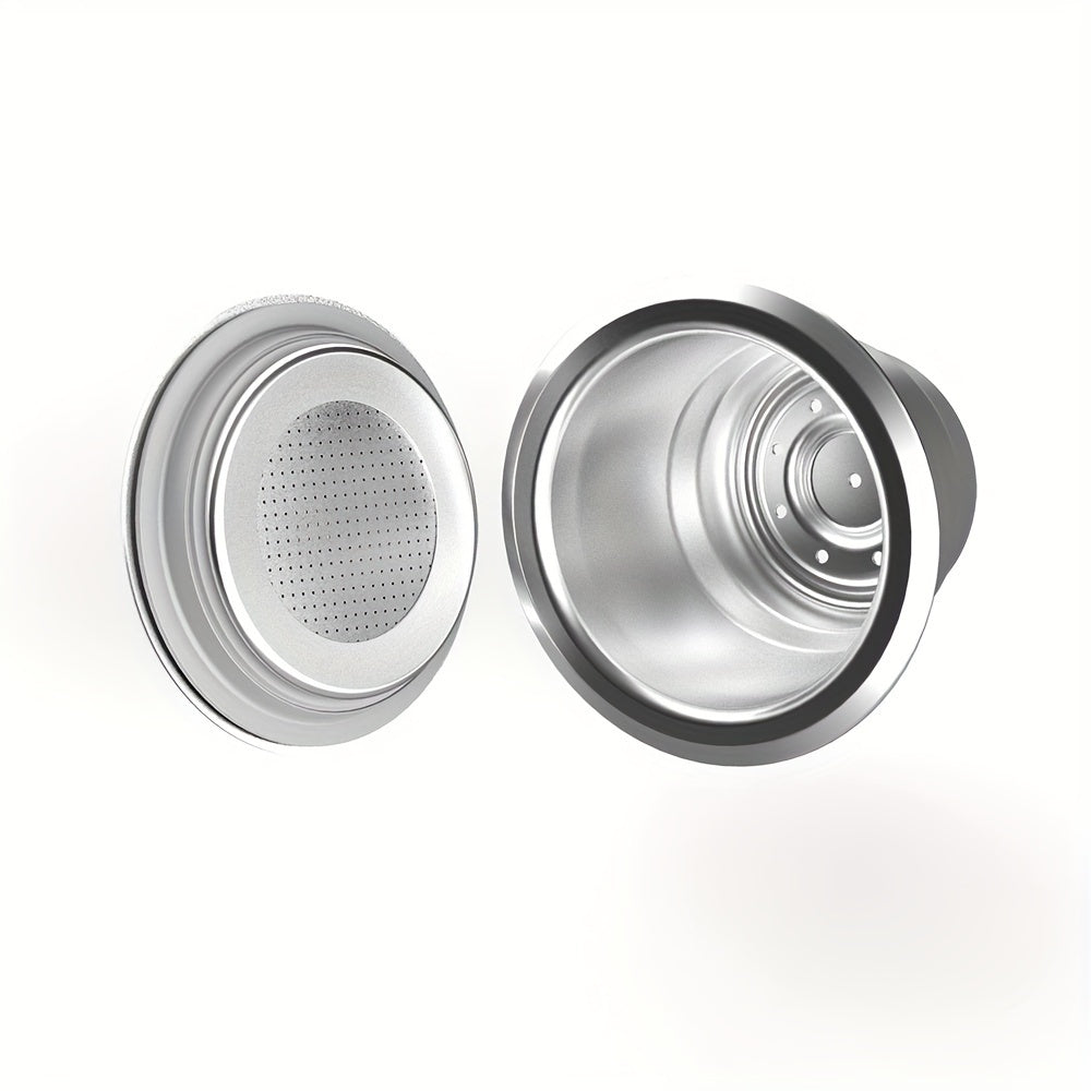 Stainless Steel Reusable Coffee Pods for Nespresso - Compatible with Inissia, Essenza Mini & More - High-Quality DIY Espresso Filters