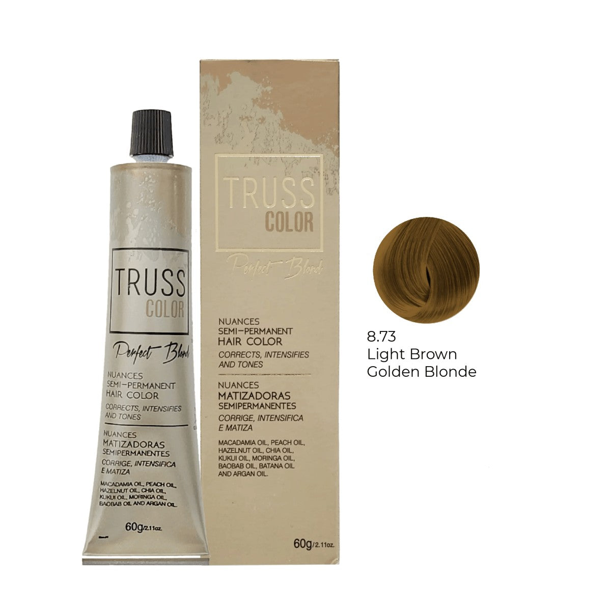 8.73 LIGHT BROWN GOLDEN BLONDE 60 G / 2.11 OZ image 0