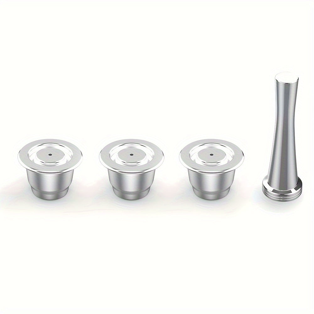 Stainless Steel Reusable Coffee Pods for Nespresso - Compatible with Inissia, Essenza Mini & More - High-Quality DIY Espresso Filters